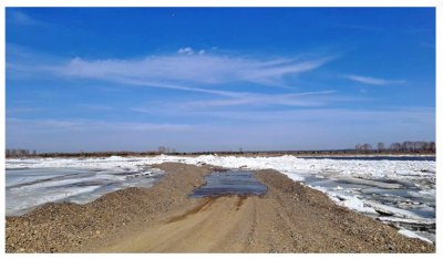 Виновник, построивший дамбу на реке Томь, пойман и наказан штрафом